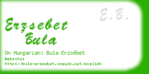 erzsebet bula business card