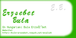 erzsebet bula business card
